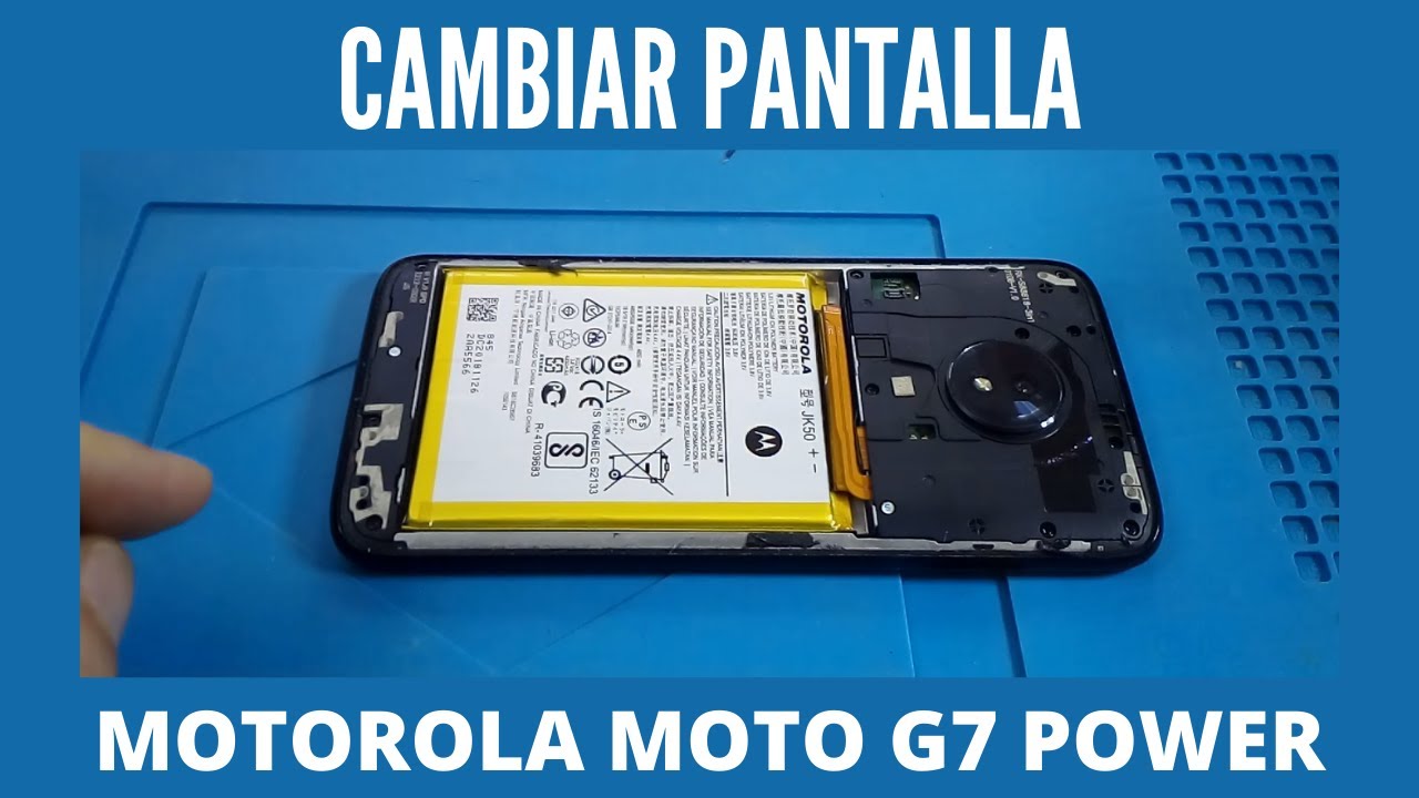 ✅ Cambiar pantalla moto G7 Power