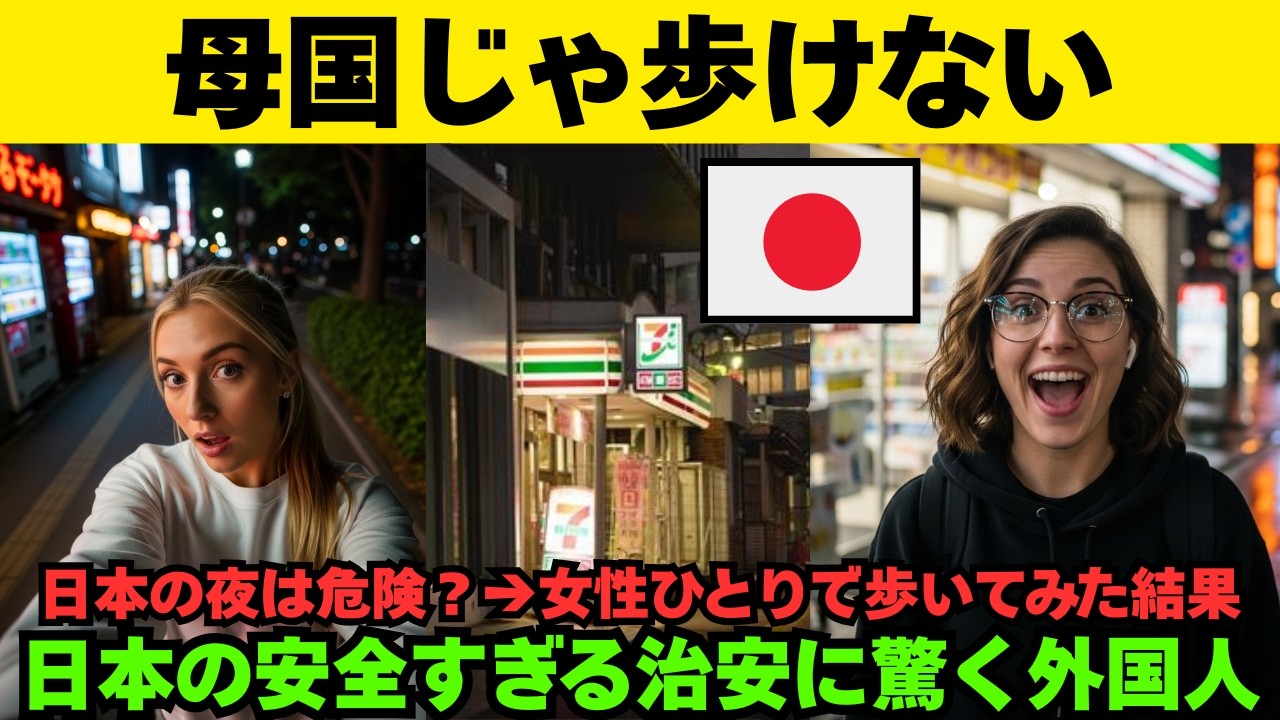 【海外の反応】日本の夜は危険？女性ひとりで歩いてみた結果&hellip;海外が絶句した日本の現実
