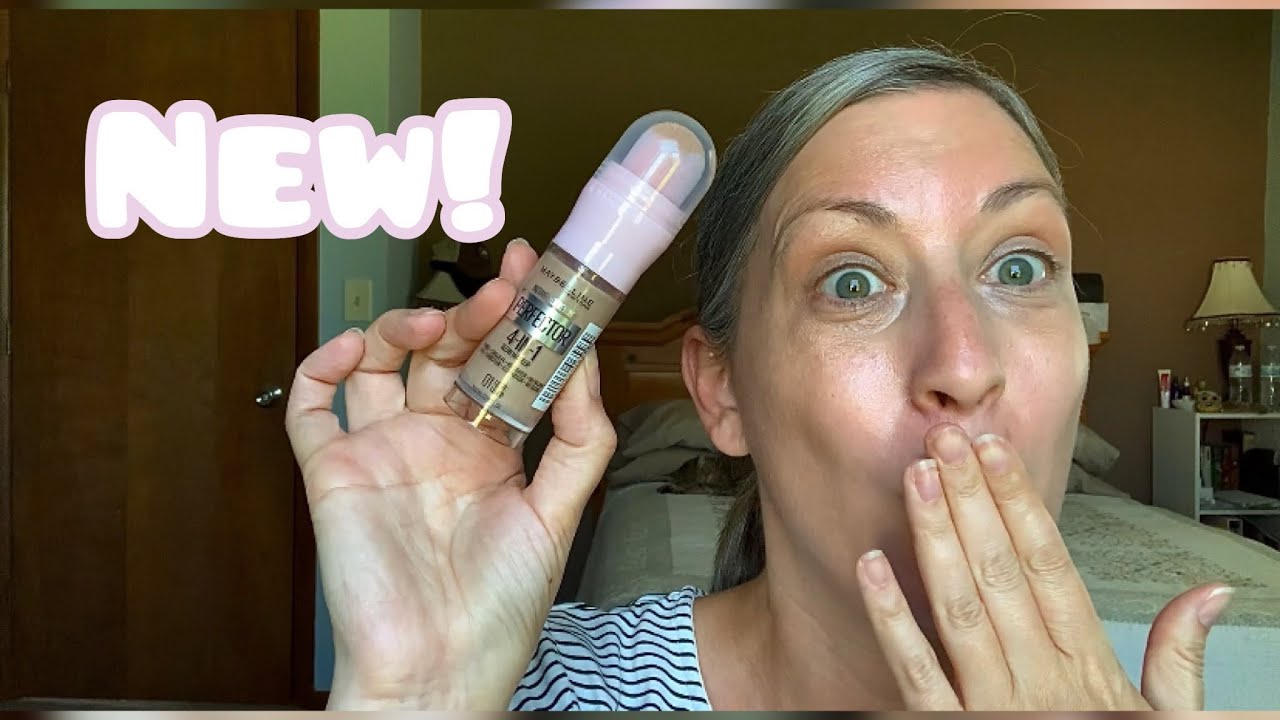 Maybelline Instant Age Rewind Perfector 4-in-1 Glow Makeup review first impression over 40 makeup