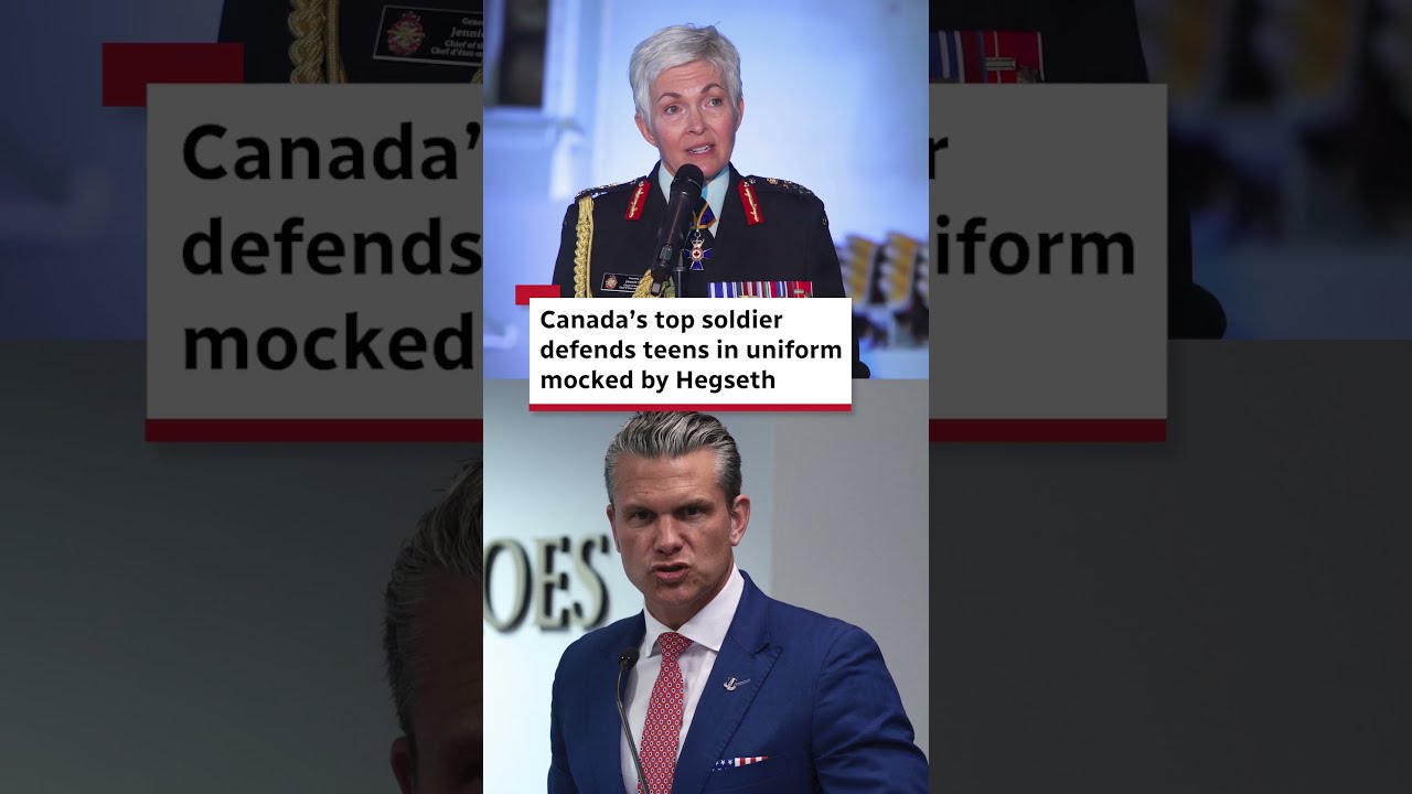 Canada&rsquo;s top soldier defends teens in uniform mocked by Hegseth