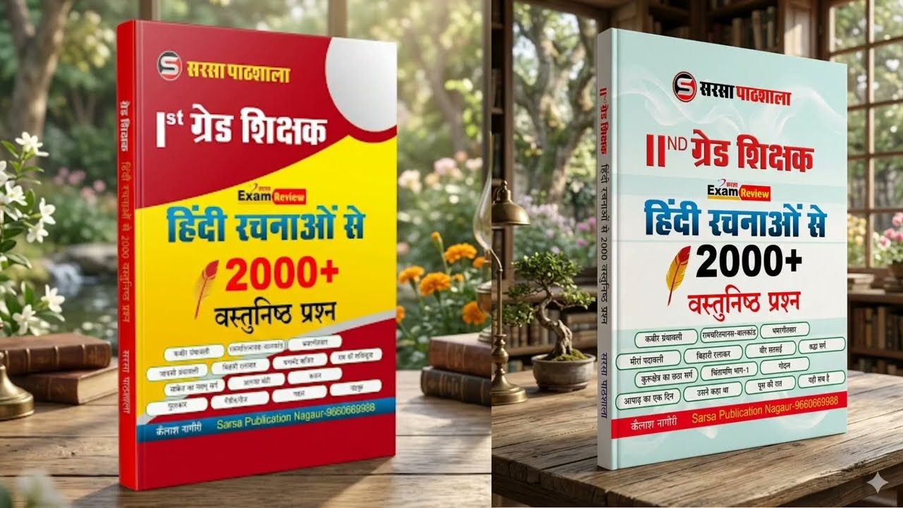 RPSC 1st grade 2nd grade hindi best book