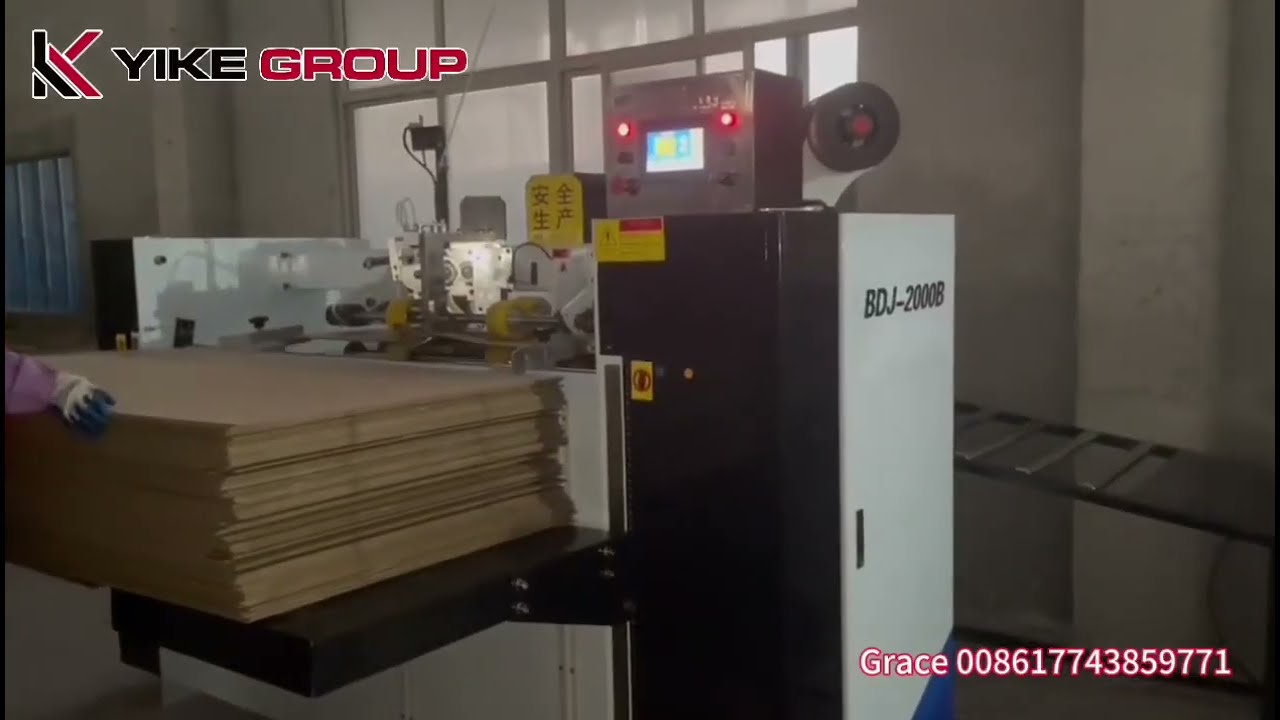 Semi auto stitching single pc nail box stitcher carton box making machine, 3600mm cardboard size