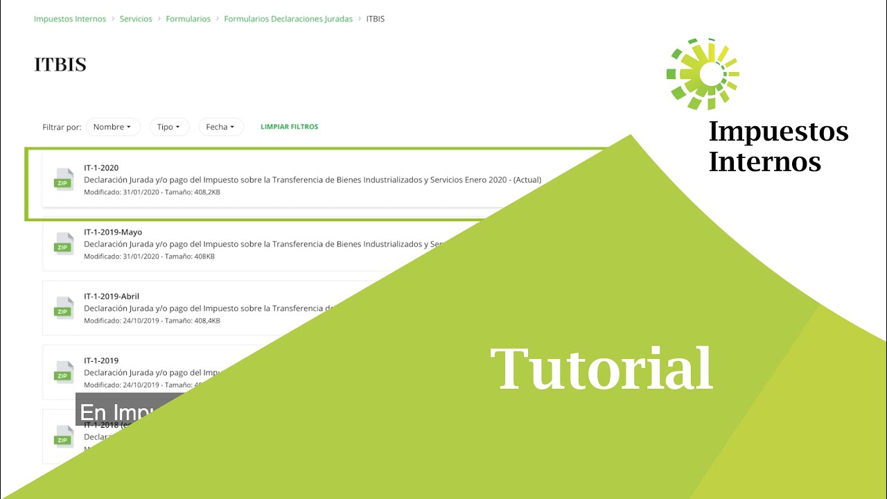 ¿Cómo llenar la declaración jurada de ITBIS (Formulario IT-1)?