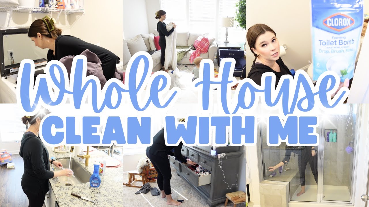 WHOLE HOUSE CLEAN WITH ME | 2024 CLEAN WITH ME | CLEANING MOTIVATION | SPRING CLEANING