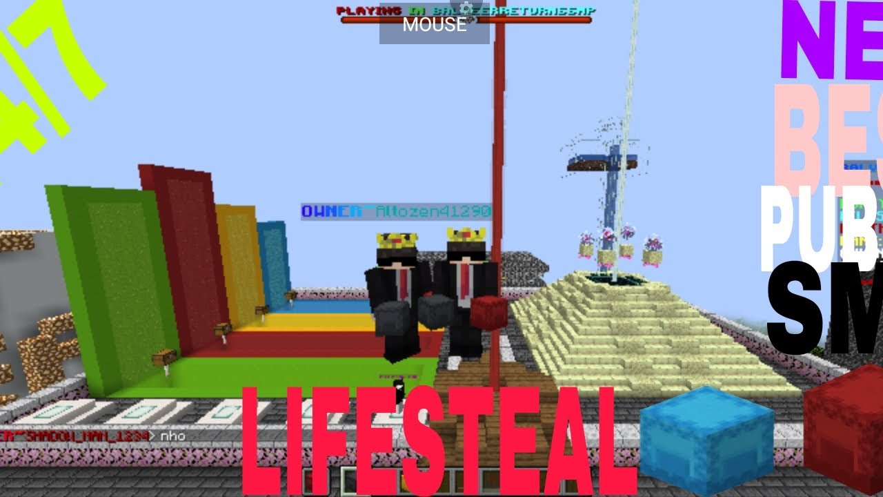 ⚡ Join Best Lifesteal Public Smp Server For Minecraft ⚒️ | Java + PE | 24/7 Online | Free To Join 🚀