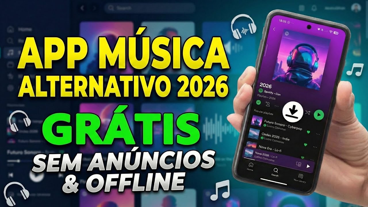 SAIU!! NOVO SPOTIFY PREMIUM GRÁTIS 2026? O MELHOR APP ALTERNATIVO PARA ANDROID!