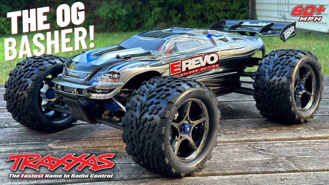 Traxxas Brushless Edition E-Revo  (First run, with a 10 year old truck!)