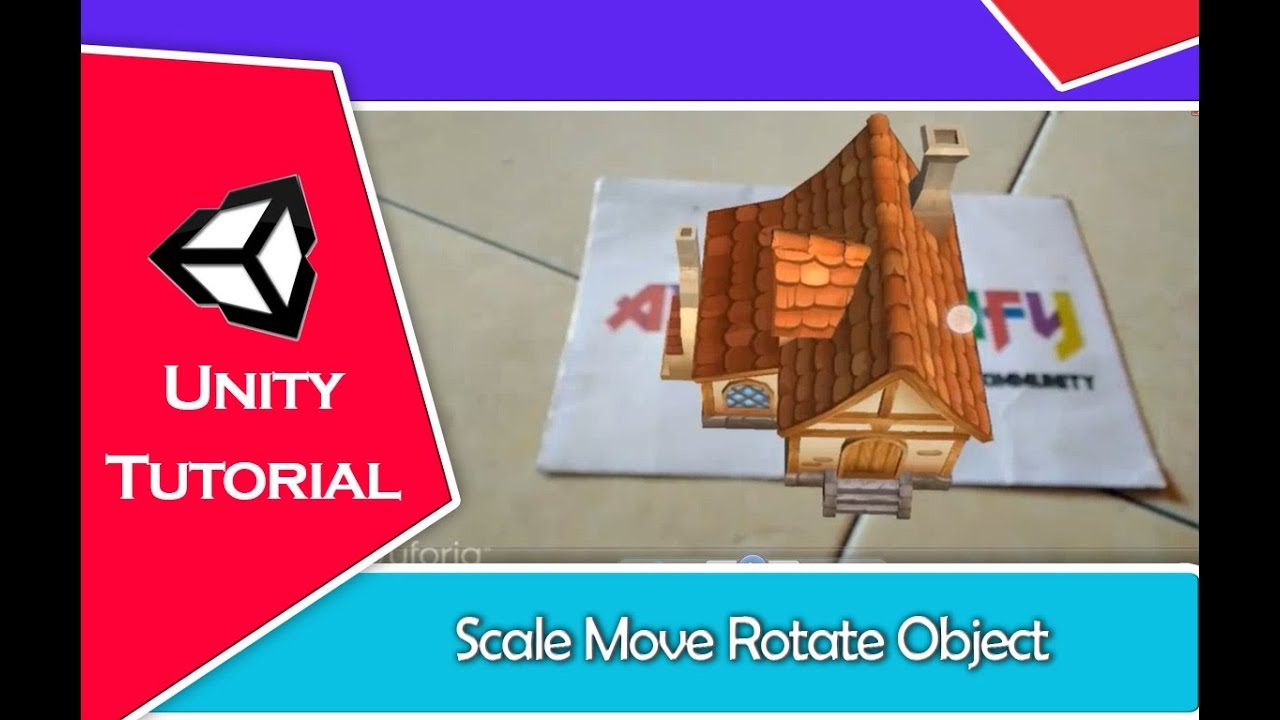 Augmented Reality - How To Make Move Rotate Scale Object Unity