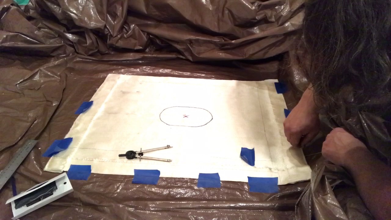 Making a stove jack for a tent and test.