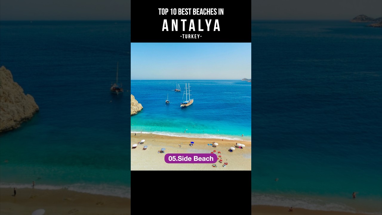 Top 10 Beaches in Antalya, Turkey #shorts