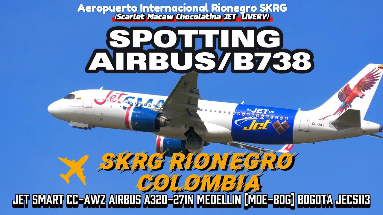 SKRG Rionegro 17 minutes takeoffs AIRBUS/BOEING/GULFSTREAM/BOMBARDIER aircraft [1440p] Jose Maria In
