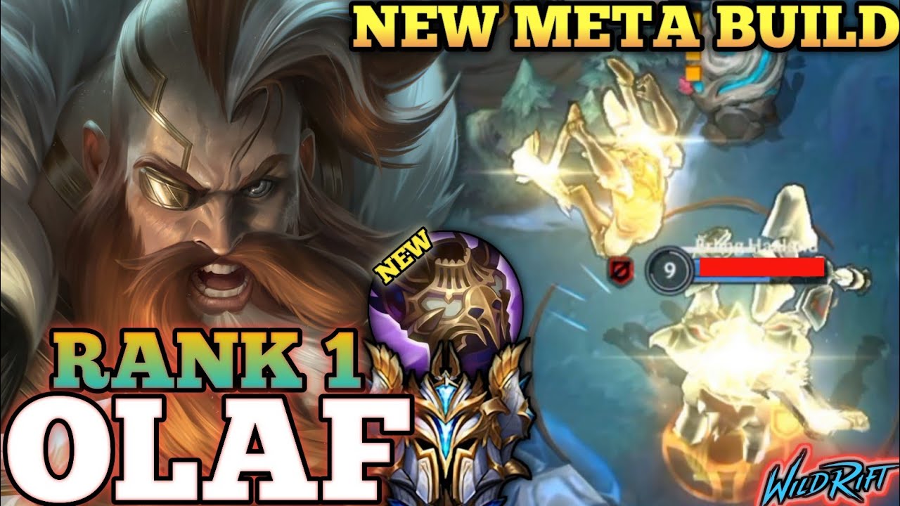 OLAF TOPLANE HYPER CARRY MVP PLAY! NEW META BUILD ABUSE - TOP 1 GLOBAL OLAF BY HaNu - WILD RIFT