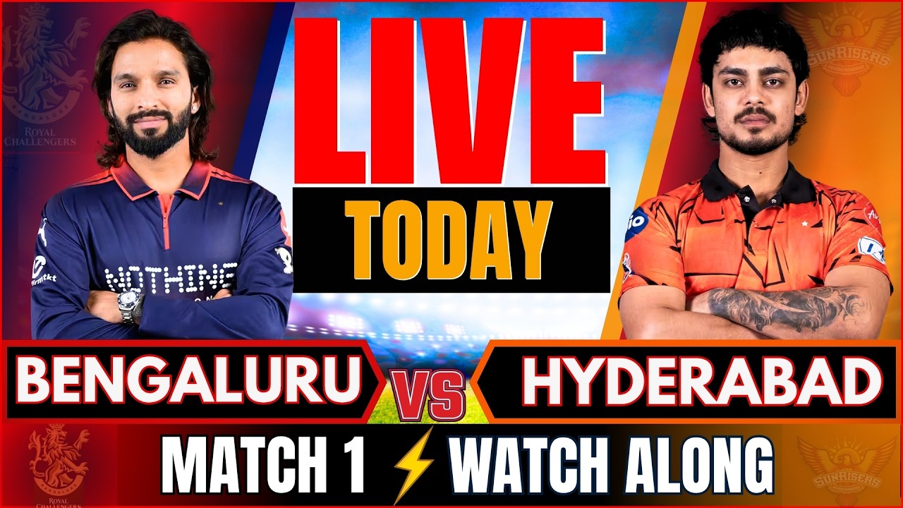 🔴LIVE: Bengaluru vs Hyderabad, IPL 2026 Live Match Watch-along | RCB vs SRH Live Match Score Today