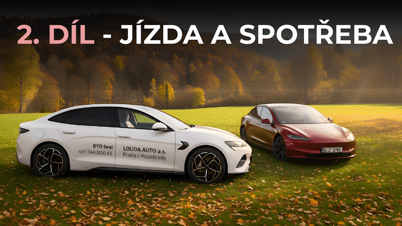 BYD SEAL vs TESLA MODEL 3 - efektivita, jízdní dojmy, spotřeba, ceny a závěr