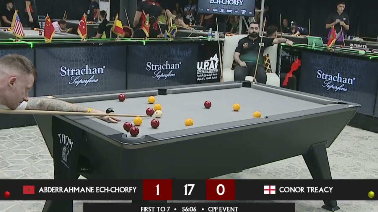 Ultimate Pool Morocco  CPP Event  - Abderrahmane EchChorfy vs Conor Treacy   RACE TO 7
