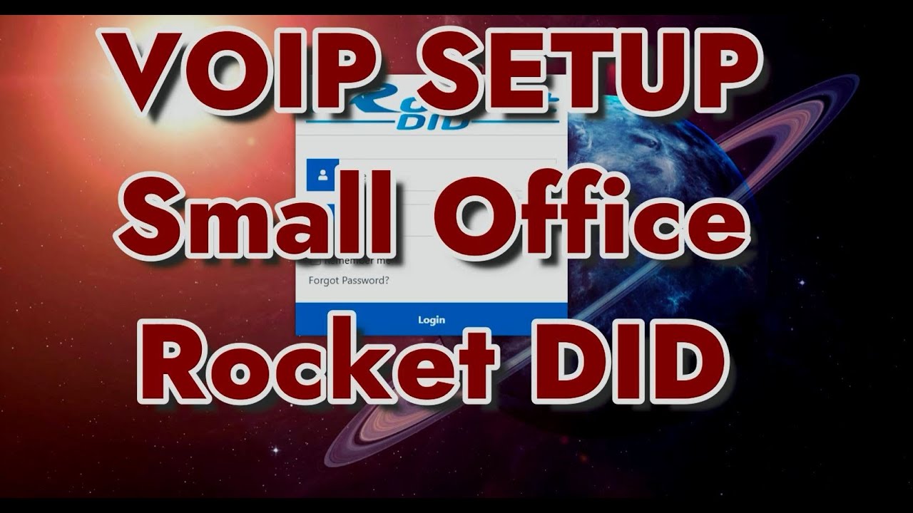 VoIP Setup RocketDID - FULL