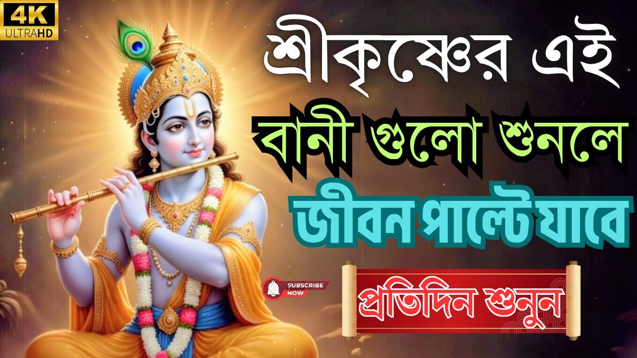 শ্রীকৃষ্ণের ১০ টি অমর বাণী | মনে শান্তি আনবে | ভগবদ্গীতা বাংলায় @kalar_bashi