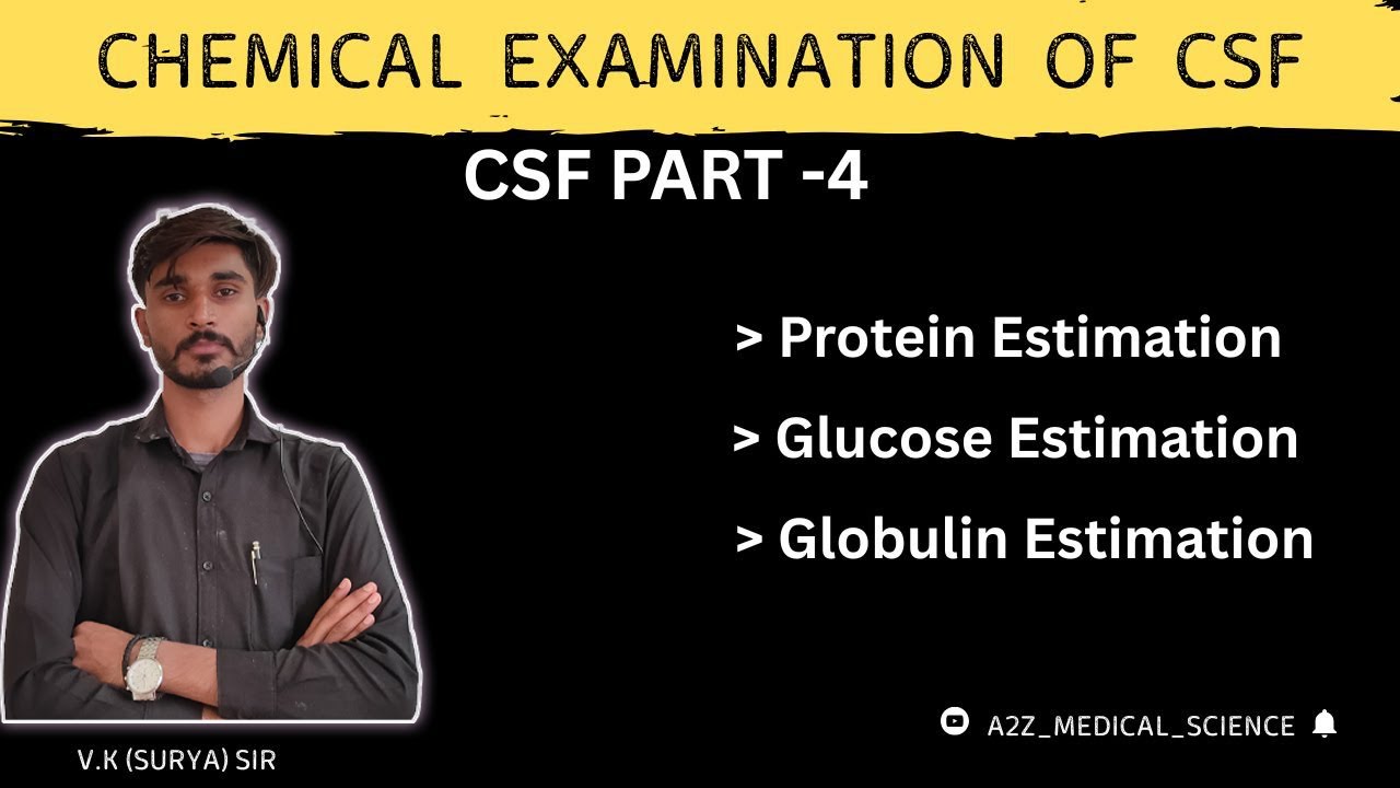 🧪 Chemical Examination of Cerebrospinal Fluid (CSF) | Clinical Pathology #pathology #anatomy