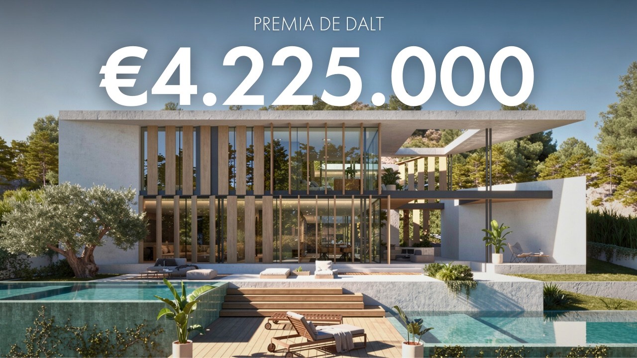 €4.225.000 Luxury Villa with SEA VIEWS in Premia de Dalt, Barcelona, Spain