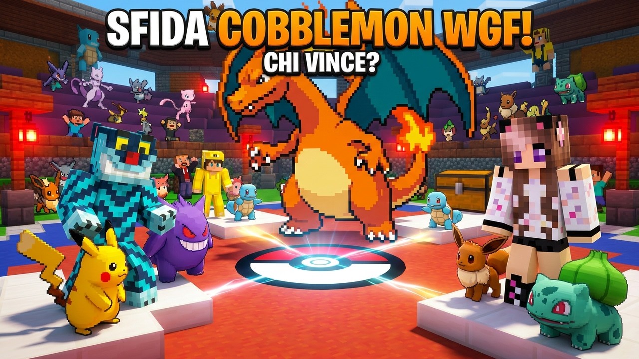 HO SFIDATO I MIEI AMICI SU MINECRAFT COBBLEMON CON I VECCHI WGF!