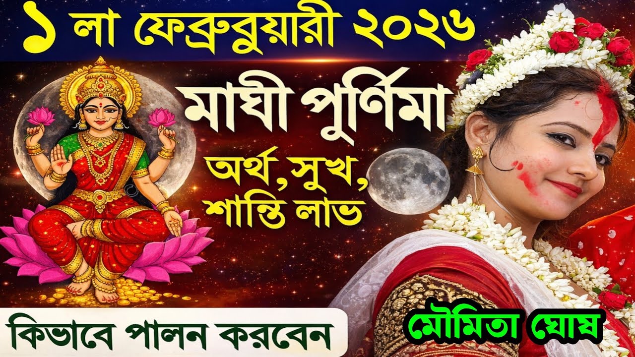 মাঘী পূর্ণিমা কিভাবে পালন করবেন || এই একটি কাজ করলে অর্থ সুখ শান্তি লাভ হবেই || Moumita Ghosh 