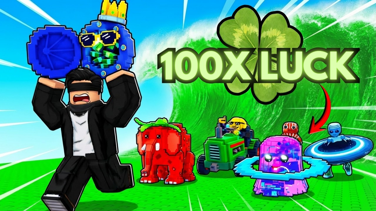 Я увеличил удачу в 100 раз в Roblox Escape Waves для Brainrots.