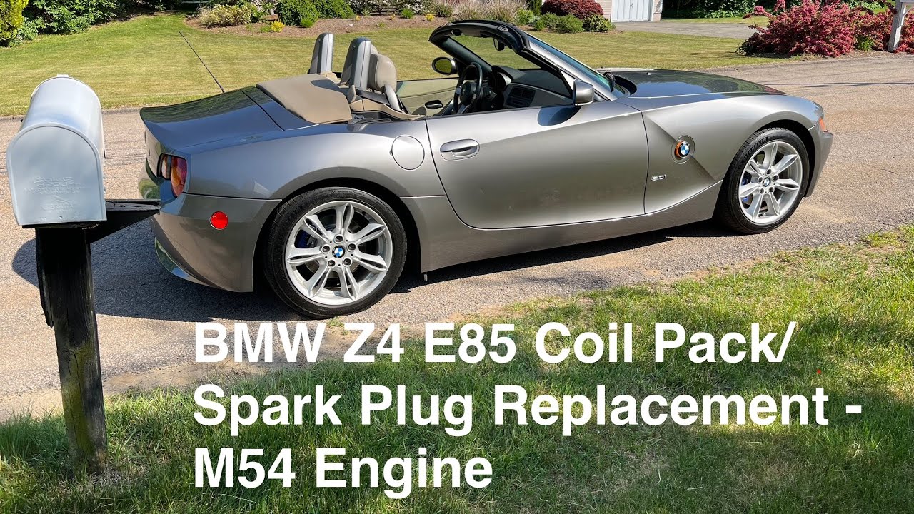 BMW Z4 E85 Coil Pack and Spark Plug Replacement on M54 Engine