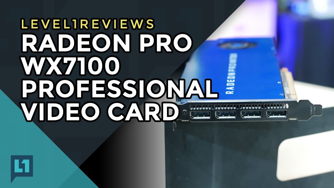 Putting the Radeon Pro WX7100 to Work: Testing (Part 1)