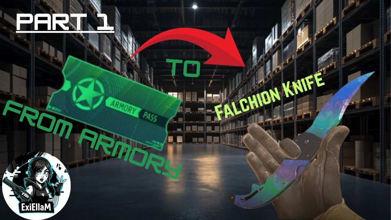 Armory Pass To a CS2 Falchion KNIFE! Part 1