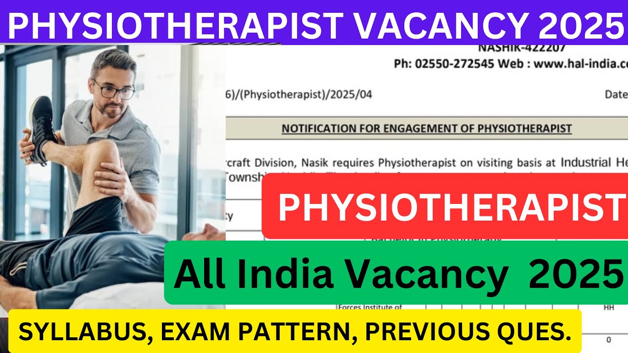 PHYSIOTHERAPIST VACANCY 2025 #physiotherapy #BPT