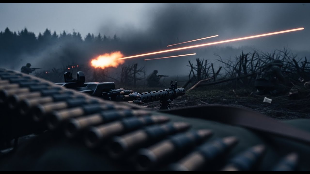 German Infantry Advanced Calmly — Until American Machine Guns Spoke Without Mercy