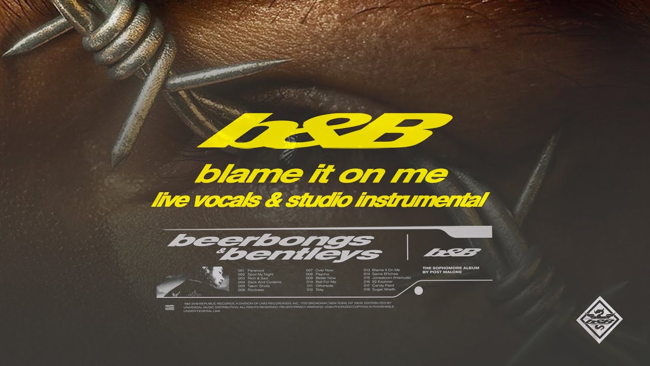Blame It On Me (Live Vocals & Studio Instrumental)