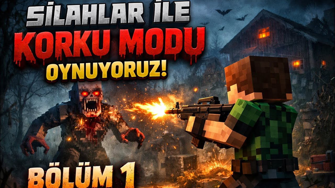 MİNECRAFT SİLAHLAR İLE KORKU MODU OYNUYORUZ #1 - Mustafa ile Kıvanç @EyesOfArgos @Kralbaldwin-r2c 