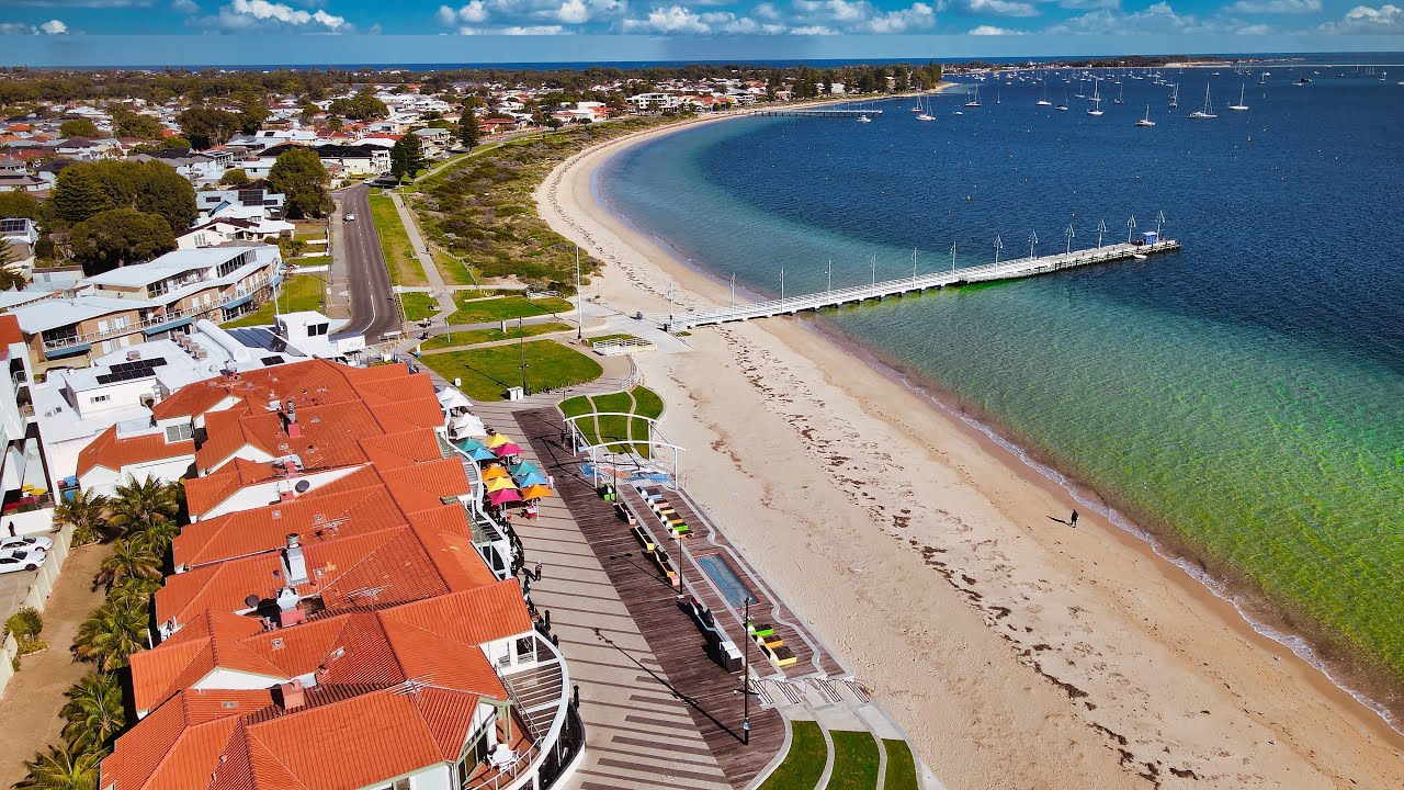 Beautiful beach of Rockingham Perth Australia First Episode{Free Rides)｜4K HDR VIDEO｜Phong cảnh  &Uacute;c｜