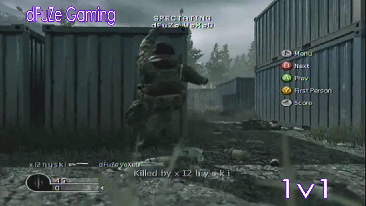 Cod4 1v1 | dFuZe VeXeD vs x I2 h y s k i | dFuZe Gaming