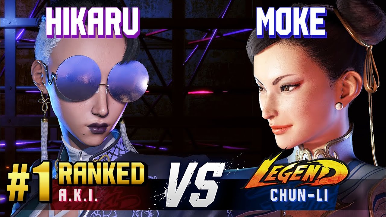 SF6 ▰ HIKARU (#1 Ranked A.K.I.) vs MOKE (Chun-Li) ▰ High Level Gameplay