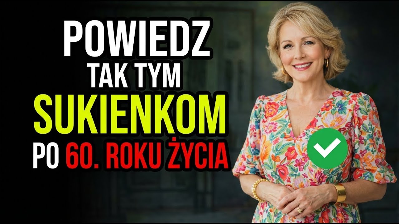 To są 6 Sukienki, które NAJBARDZIEJ KORZYSTNIE podkreślają Kobiety po 60. roku życia!
