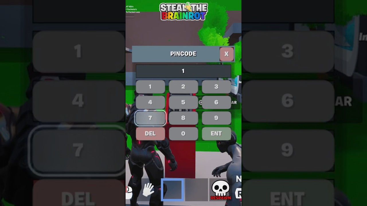 ALL SECRET CODES STEAL THE BRAINROT IN FORTNITE ADMIN CODES BRAINROT MACHINE #fortnite