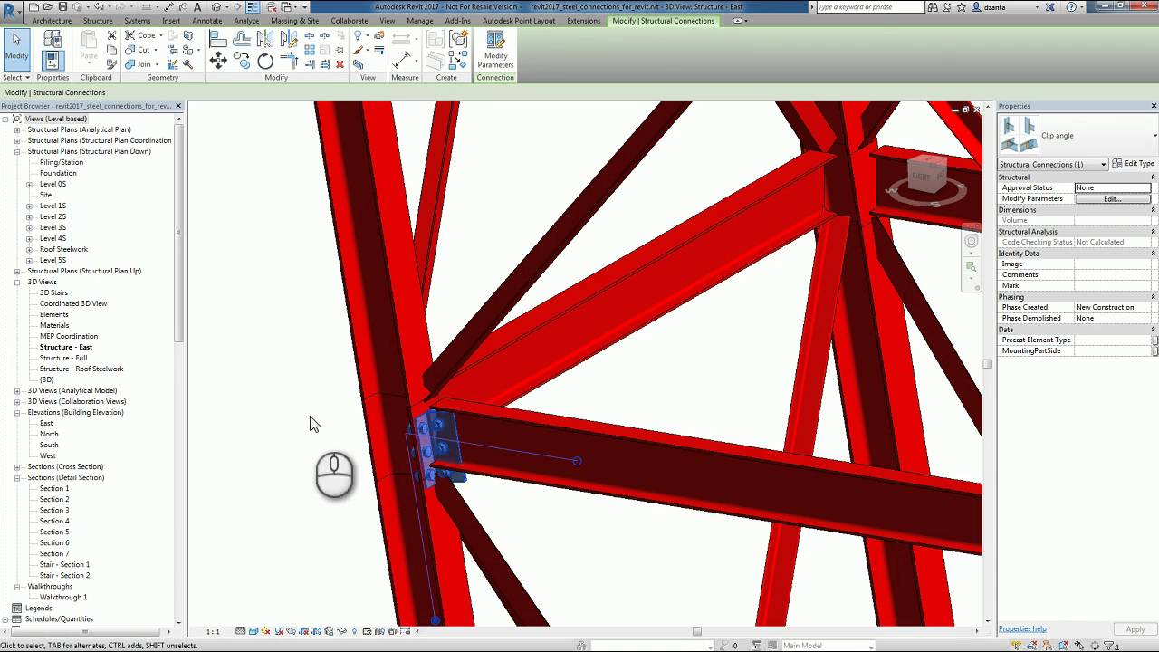 What's New in Revit 2017 - Structural Connections, Split Columns, Improved Foundations