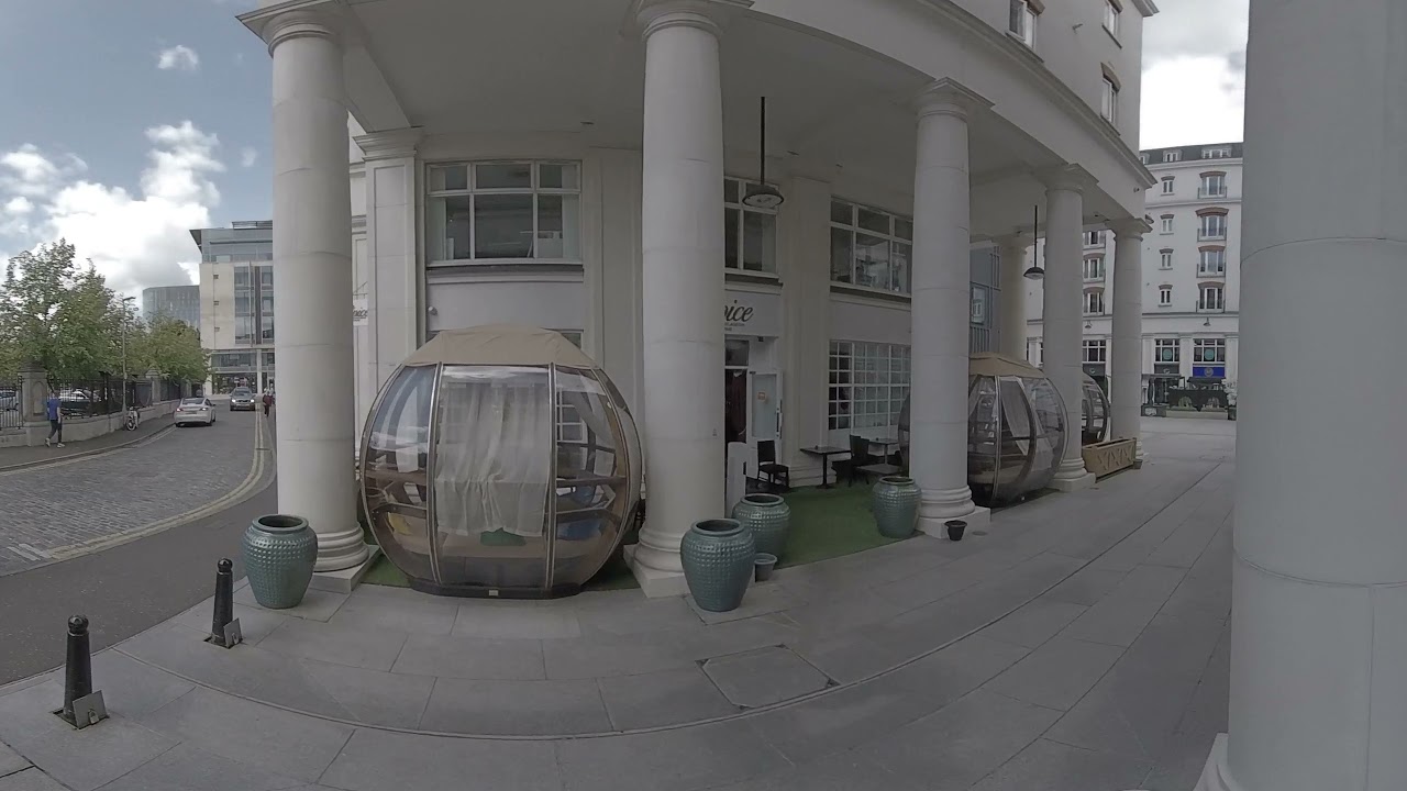 Virtual Belfast VR walk of Talbot Street, St Anne's Square Belfast Northern Ireland.
