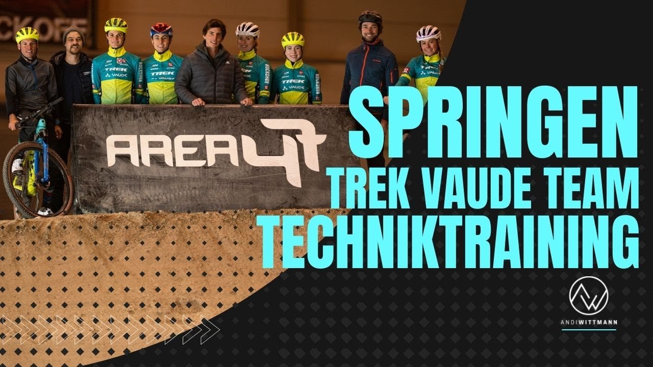 MTB Technik Training mit Profis - Sprungtechnik mit dem Trek Vaude Rennteam