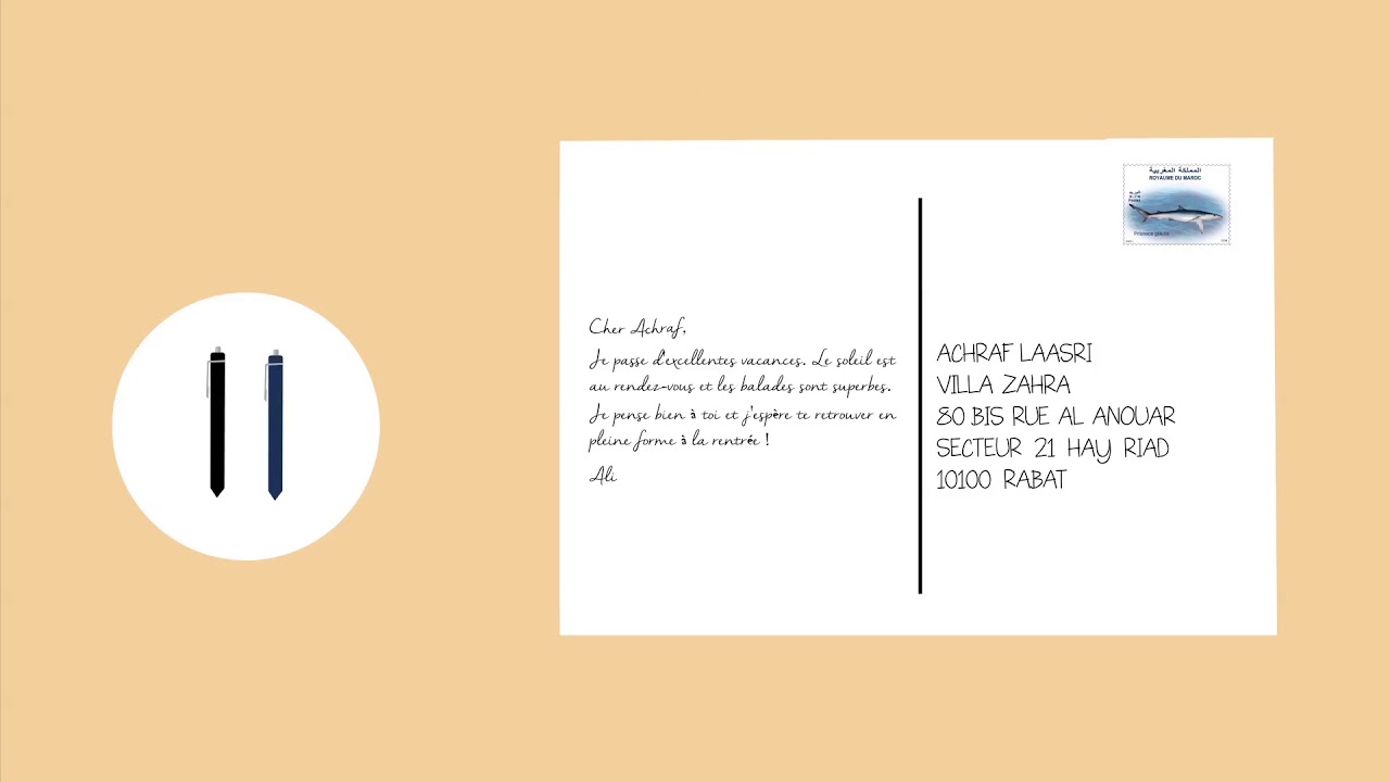 Comment &eacute;crire une adresse postale correctement - كيف تكتب العناوين البريدية بطريقة صحيحة