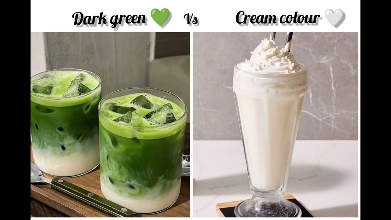 Dark green vs cream colour 