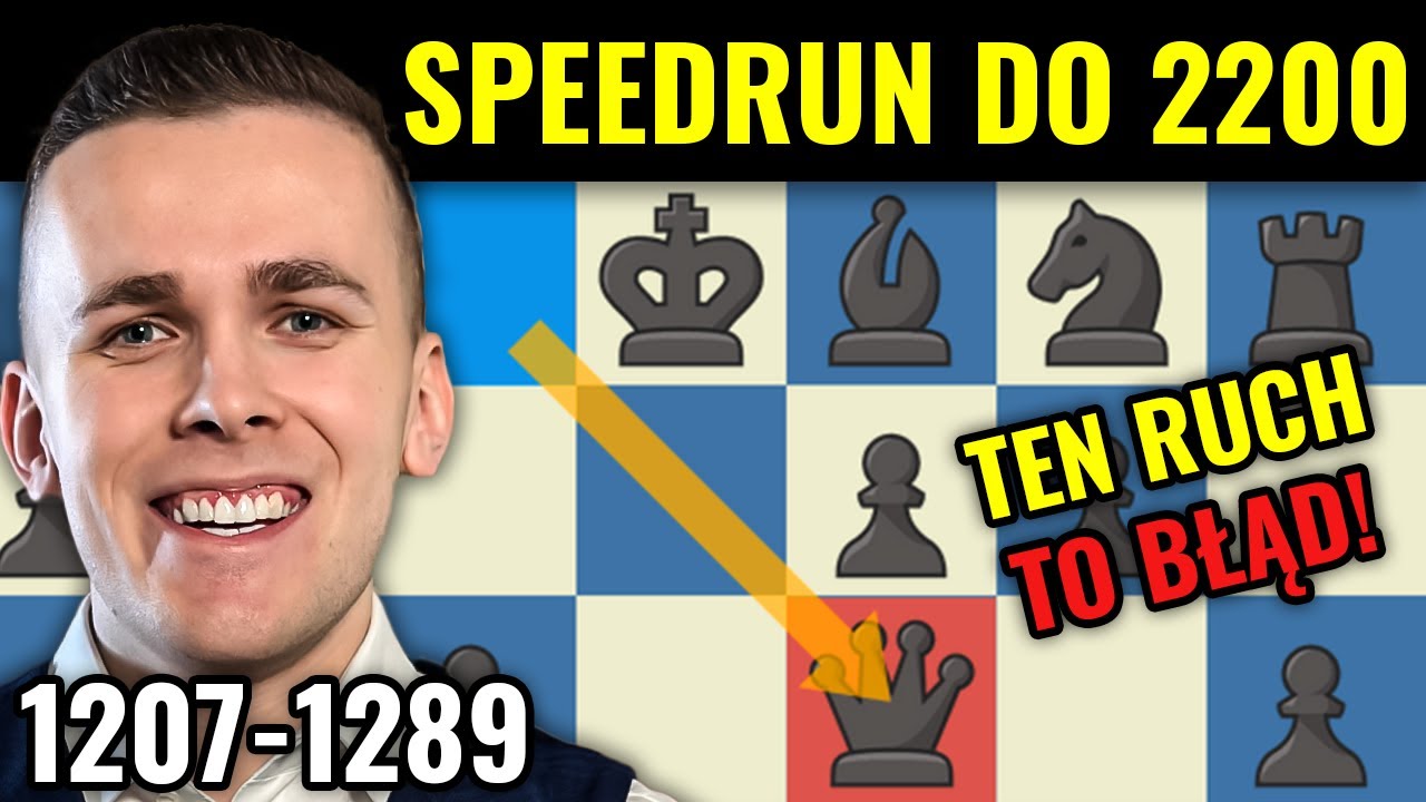Jak przebić 1200 na chess.com i lepiej grać w szachy? Speedrun do 2200 #3 | Michał Kanarkiewicz
