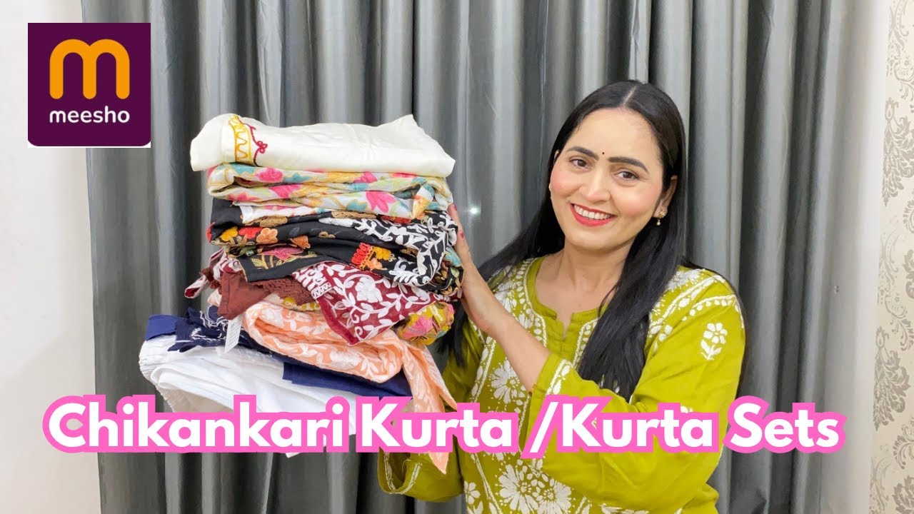 ❤Meesho Chikankari Kurti / Kurta Sets @Meesho /Meesho haul