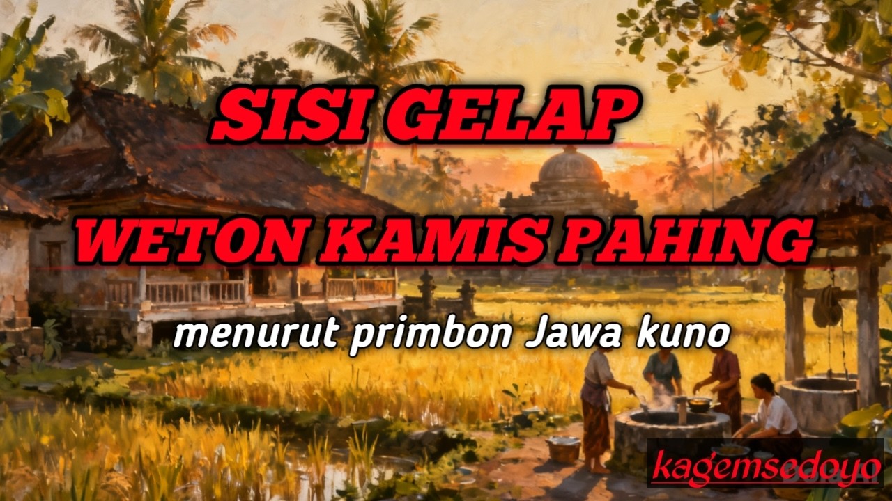 WETON KAMIS PAHING MENURUT PRIMBON JAWA ( SISI GELAP DAN SISI NEGATIF YANG PERLU DI HINDARI)