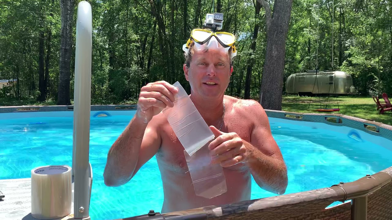 Flex Tape, will it hold underwater? We shall see.