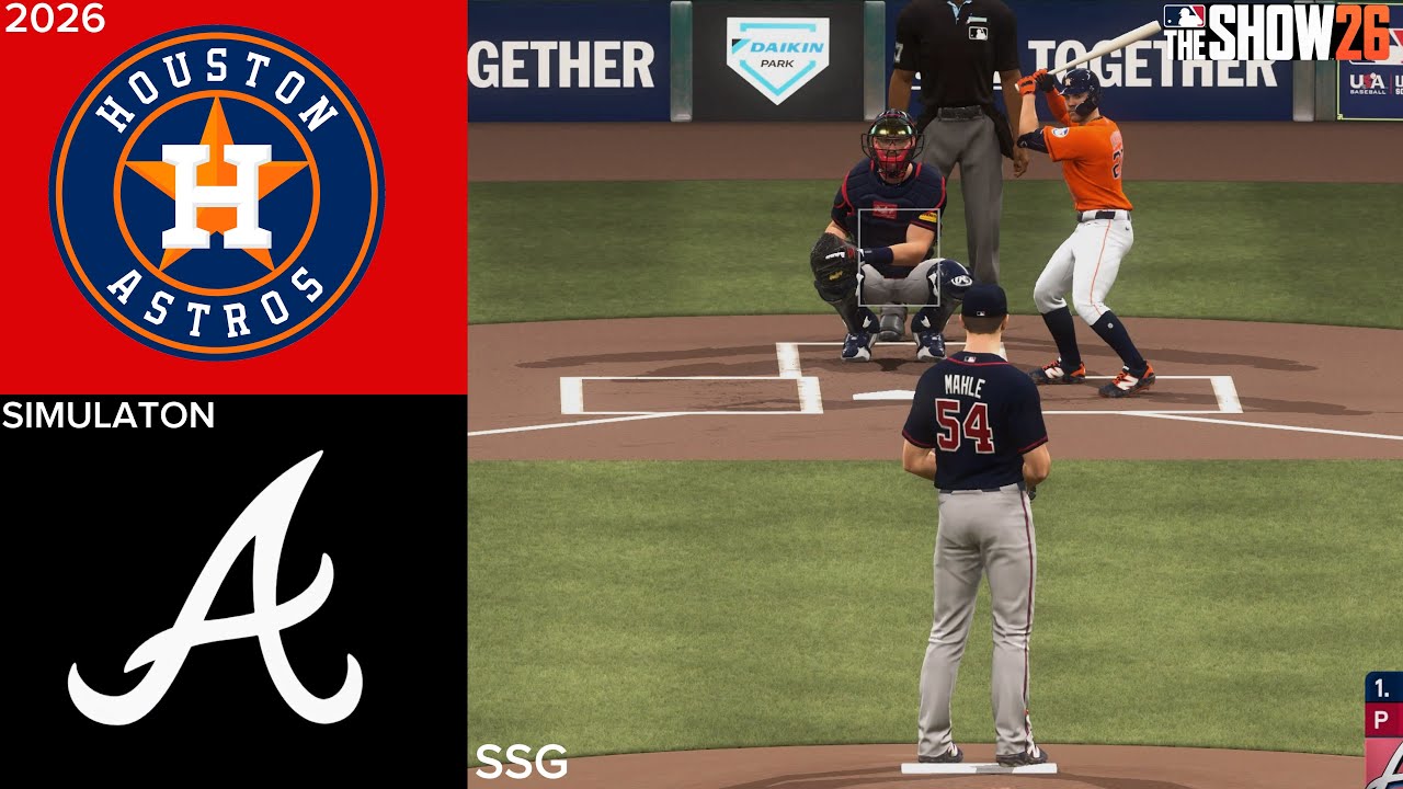 Симуляция матча Astros против Braves | 18.09.26 | MLB The Show 26