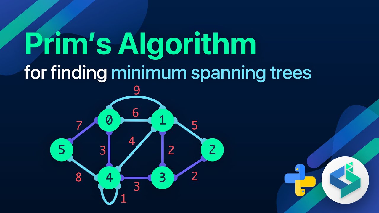 Prim's Algorithm - Minimum Spanning Trees in Python