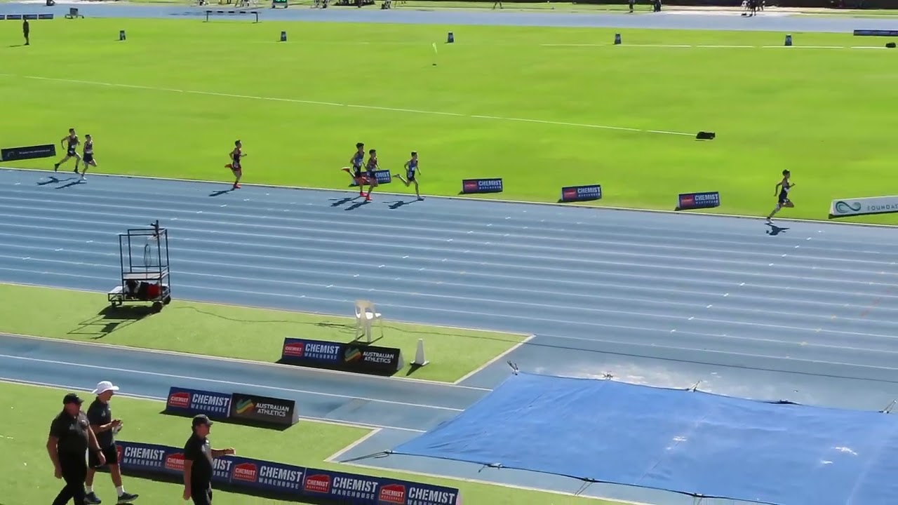 Финал забега на 800 метров среди юношей до 13 лет, Чемпионат Австралии по легкой атлетике 2025 го...